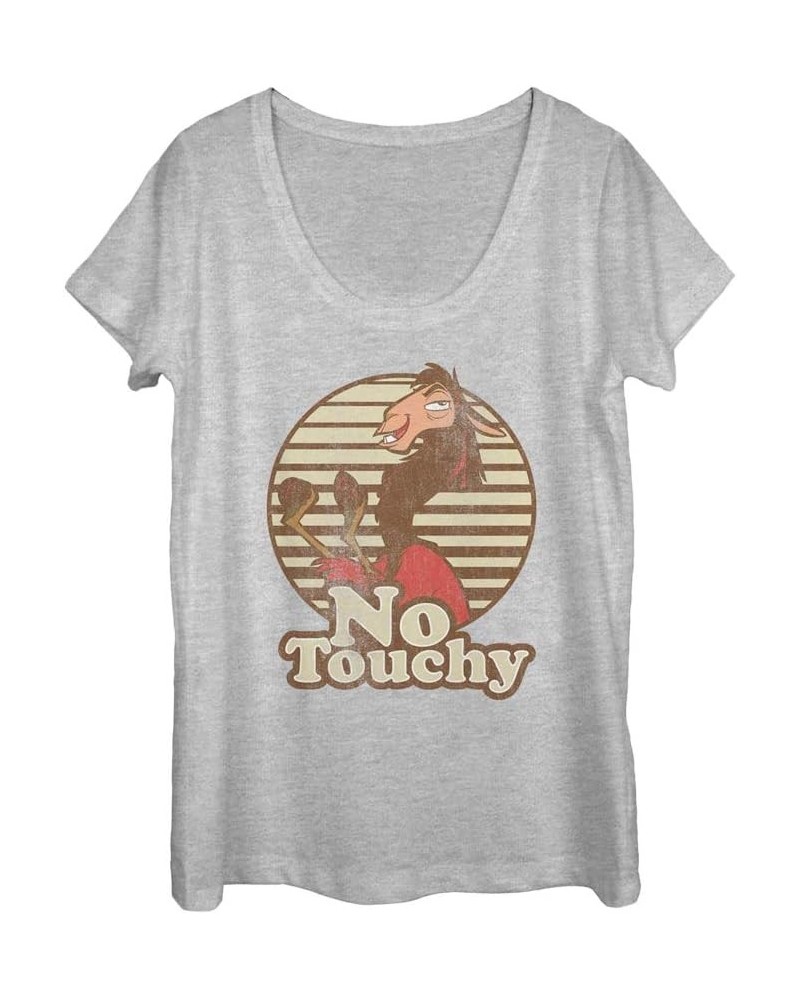 Disney The Emperor's New Grove No Touchy Women's Short Sleeve Tee Shirt Athletic Heather $14.39 T-Shirts