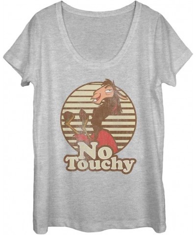 Disney The Emperor's New Grove No Touchy Women's Short Sleeve Tee Shirt Athletic Heather $14.39 T-Shirts