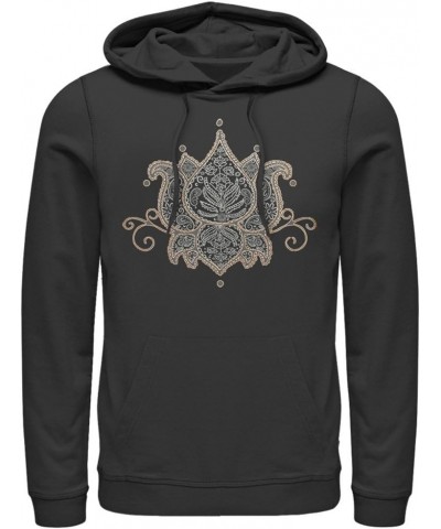 Juniors Lost Goods Paisley Lotus Pullover Hoodie Black $10.22 Hoodies & Sweatshirts