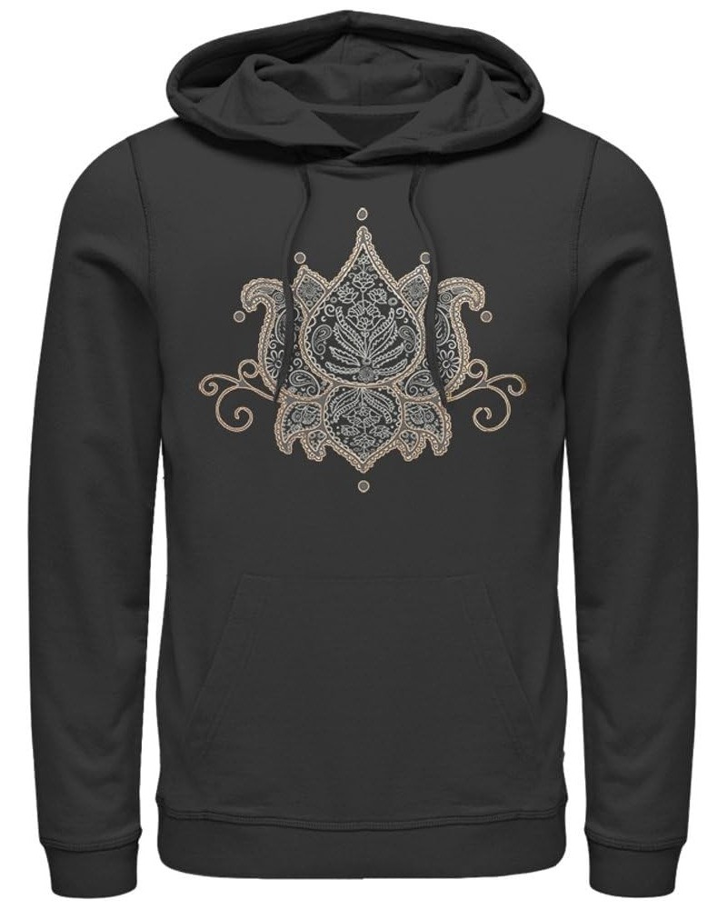 Juniors Lost Goods Paisley Lotus Pullover Hoodie Black $10.22 Hoodies & Sweatshirts