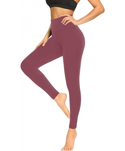 Soft Leggings for Women - High Waisted Tummy Control No See Through Workout Yoga Pants Pink Small-Medium $8.81 Pants