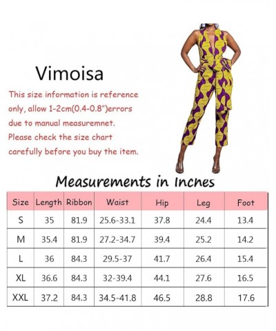 Women Sexy Boho African Dress Long Maxi Dress V-Neck Multi-Way Dress Pleated Dress Floral Print Yellow Purple Jumpsuit $23.52...