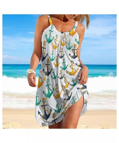 Womens Summer Dress 3D Printed Slings Beach Party Loose Skirt Casual Sundresses Pattern 389 $14.99 Dresses