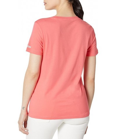 Women's Essentials Brand Tee Prism Pink/White $10.87 Activewear