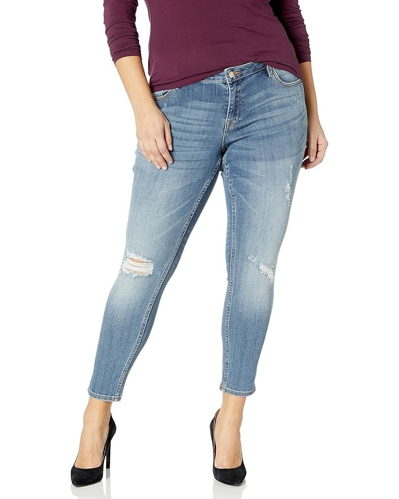 Women's Jagger Plus-Size Classic Fit Skinny Jean Destroyed Medium $28.93 Jeans