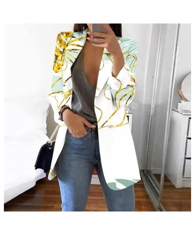 Halloween Long Sleeve Blazer for Women Plus Size Funny Blazer Wedding Lapel Polyester Floral Comfort Hide 04-beige $9.70 Blazers