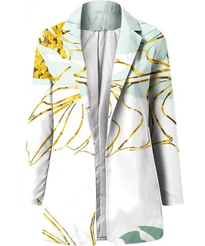 Halloween Long Sleeve Blazer for Women Plus Size Funny Blazer Wedding Lapel Polyester Floral Comfort Hide 04-beige $9.70 Blazers