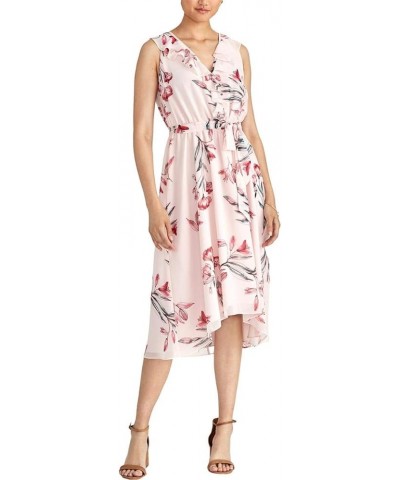 Women's Odele Printed Ruffled Wear to Work Dress White $15.40 Dresses