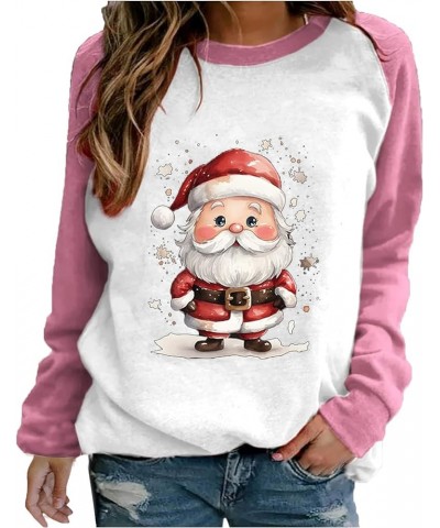 Christmas Shirts for Women Plus Size Crewneck Pullovers Cute Xmas Print Sweatshirts Casual Long Sleeve Tunic Blouses 02_chris...