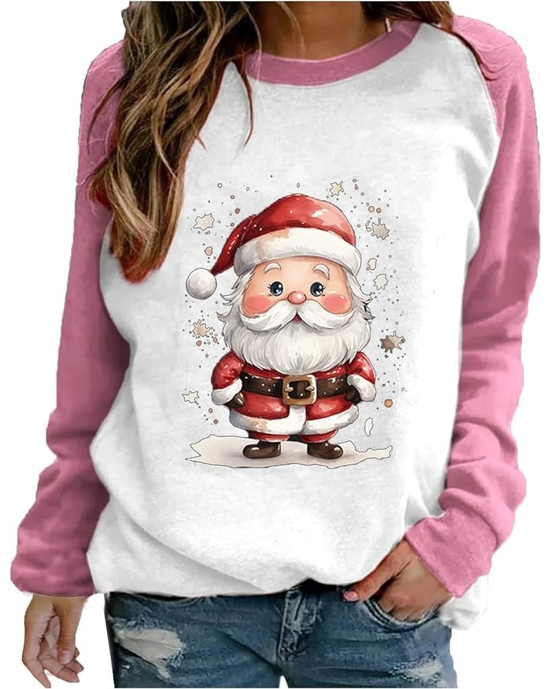 Christmas Shirts for Women Plus Size Crewneck Pullovers Cute Xmas Print Sweatshirts Casual Long Sleeve Tunic Blouses 02_chris...