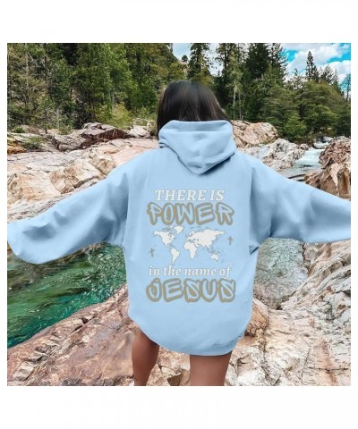 Oversized Hoodie For Women Grateful Letter Printede Hoodies Causal Sweatshirts With Pocket Pullover Casual 2-light Blue $14.2...