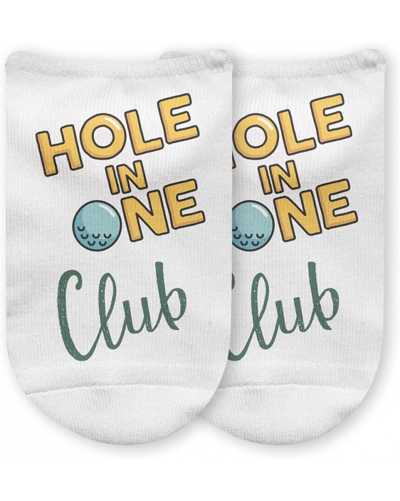 Funny Golf Socks with Text - Great gifts for Golf Lover - Funny Novelty No Show Socks for Men & Women Hole in One Club $8.00 ...