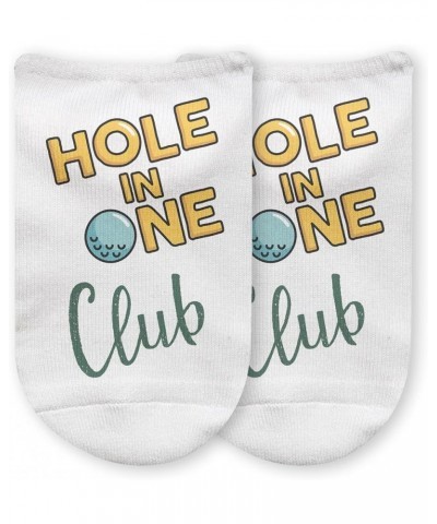 Funny Golf Socks with Text - Great gifts for Golf Lover - Funny Novelty No Show Socks for Men & Women Hole in One Club $8.00 ...