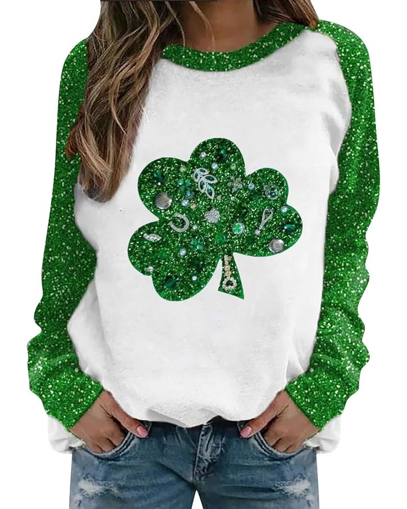 Women's St Patrick's Day T Shirts Shamrock Clover Print Long Sleeve Shirts Fashion Holiday for Women Bronze 4 $9.51 Underwear