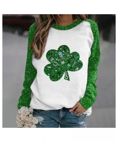 Women's St Patrick's Day T Shirts Shamrock Clover Print Long Sleeve Shirts Fashion Holiday for Women Bronze 4 $9.51 Underwear