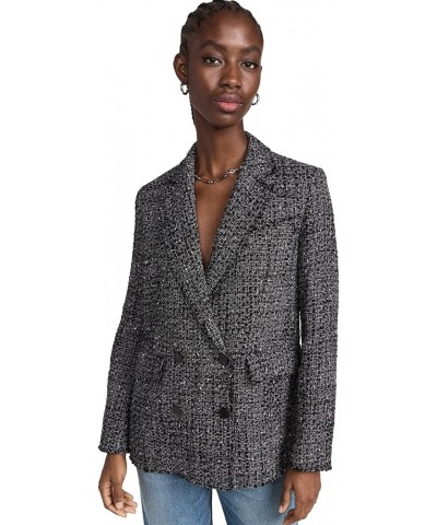 Women's Piazza Jacket 2 R Black Multi $133.71 Blazers