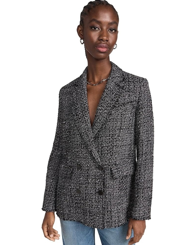 Women's Piazza Jacket 2 R Black Multi $133.71 Blazers