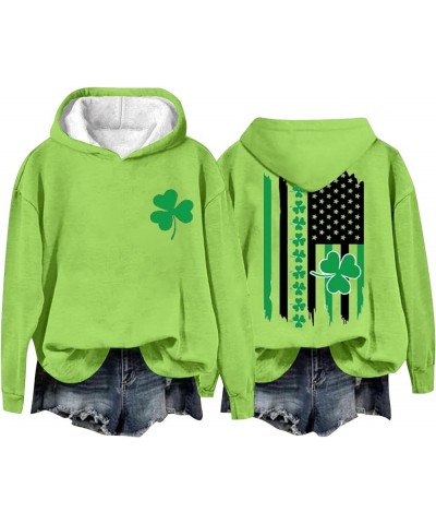 Shenanigator Hoodie Shenanigans Sweatshirt St Patricks Day Shirt Women Funny Lucky Shamrock Sweatshirts for Women Z1-green $1...