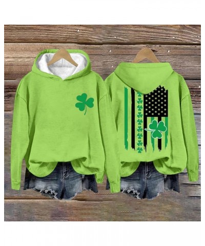 Shenanigator Hoodie Shenanigans Sweatshirt St Patricks Day Shirt Women Funny Lucky Shamrock Sweatshirts for Women Z1-green $1...