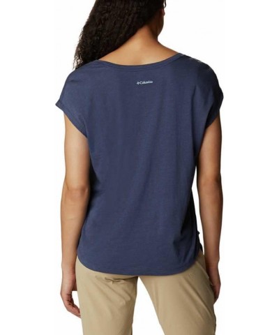 Women's Bluebird Days Modern Short Sleeve Tee Nocturnal Heather/Peaceful Perspective Grx $9.75 Activewear