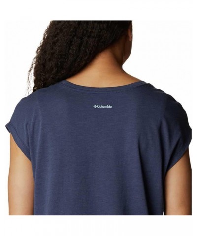 Women's Bluebird Days Modern Short Sleeve Tee Nocturnal Heather/Peaceful Perspective Grx $9.75 Activewear