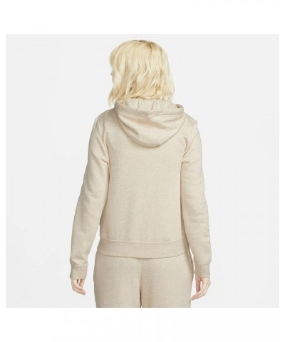 womens Sportswear Fleece Full-Zip Hoodie Rattan/Heather/White $42.50 Activewear