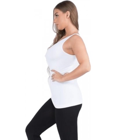 Womens Seamless Reversible Tank Top White $14.83 Tanks