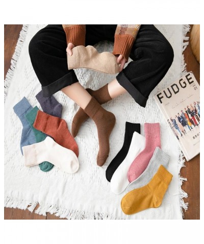 5-Pairs Women Soft Cotton Ankle Crew Socks,Boot Socks for Women,Cozy Crew Socks Solid Color Gifts Black & Dark Green $11.34 A...