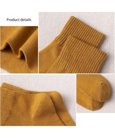 5-Pairs Women Soft Cotton Ankle Crew Socks,Boot Socks for Women,Cozy Crew Socks Solid Color Gifts Black & Dark Green $11.34 A...