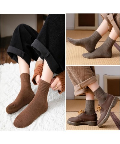 5-Pairs Women Soft Cotton Ankle Crew Socks,Boot Socks for Women,Cozy Crew Socks Solid Color Gifts Black & Dark Green $11.34 A...