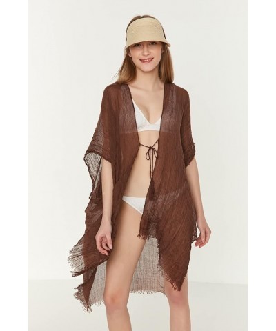 Cover-Up - Lightweight, Breathable Beachwear Brown $22.13 Swimsuits