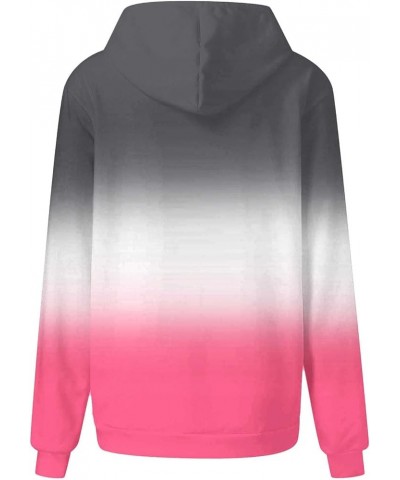 Oversized Hoodies for Women Ombre Tie Dye Sweatshirts Long Sleeve Hooded Pullover Plus Size Drawstring Tops with Pocket 1&hot...