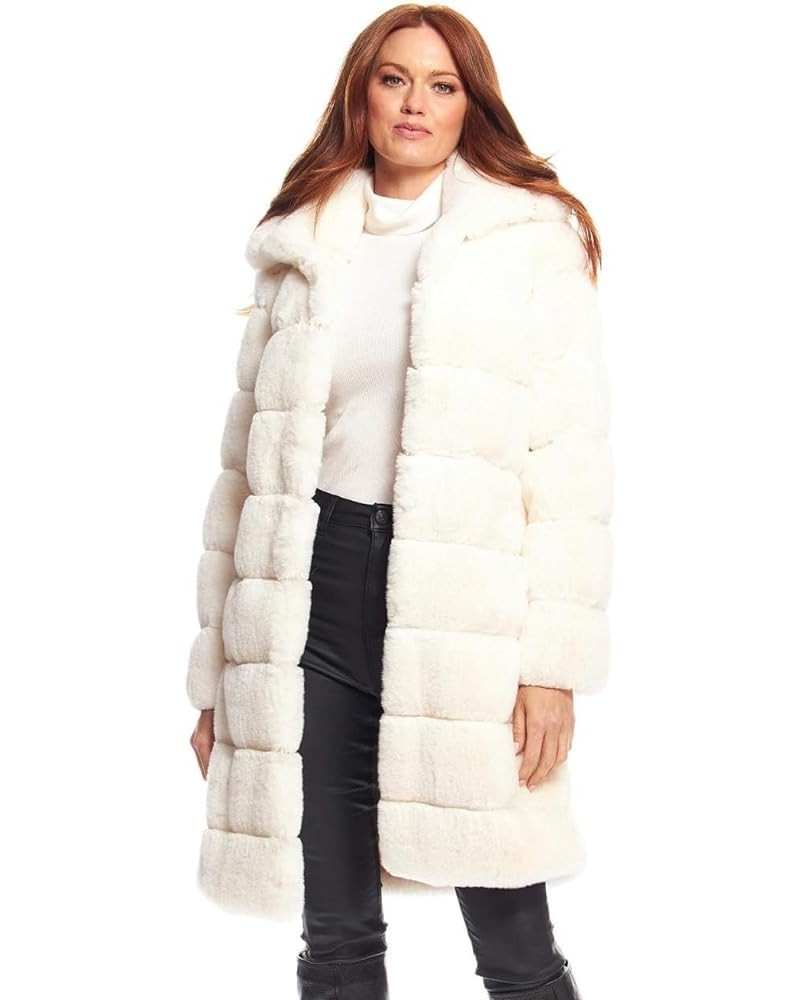 Donna Salyers Dove Faux Fur Tres Chic Mink Stroller Coat Ivory $86.00 Coats