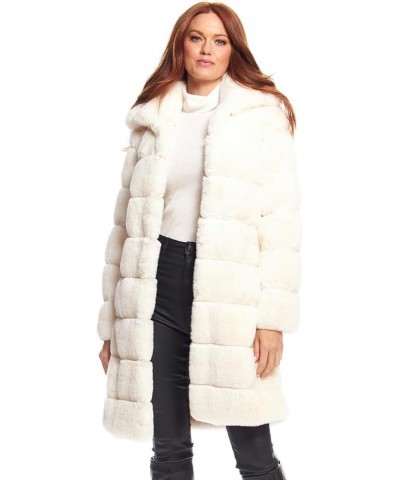 Donna Salyers Dove Faux Fur Tres Chic Mink Stroller Coat Ivory $86.00 Coats