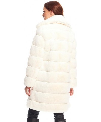 Donna Salyers Dove Faux Fur Tres Chic Mink Stroller Coat Ivory $86.00 Coats