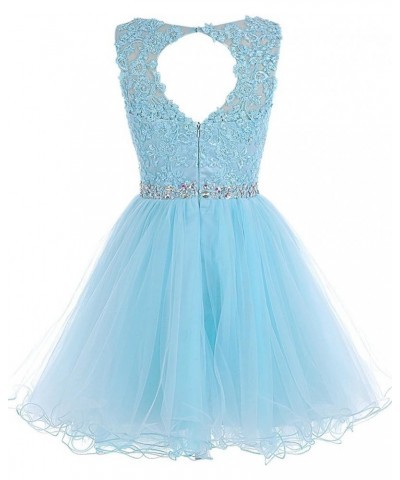 Women's Short Tulle Beading Homecoming Dresses 2022 Prom Party Gowns 361-blush $17.80 Dresses