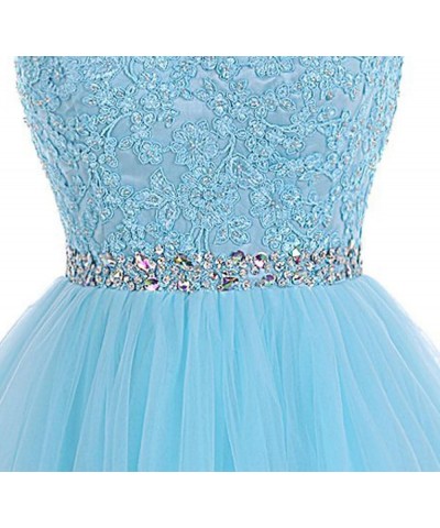 Women's Short Tulle Beading Homecoming Dresses 2022 Prom Party Gowns 361-blush $17.80 Dresses