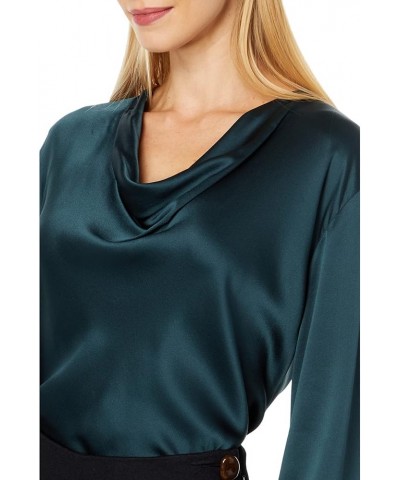 Women's Cowl Nk L/S Blouse Azure Onyx $60.06 Blouses