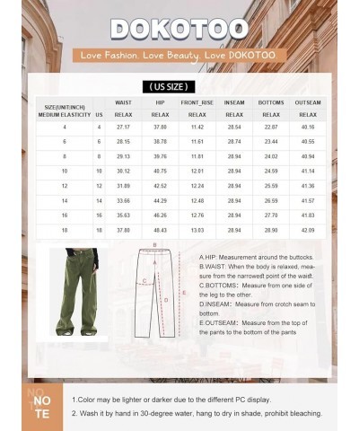 Womens Cargo Pants Women Baggy Wide Leg High Waist Casual Pants Jean Stretch Pants White $23.39 Jeans