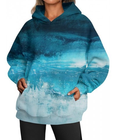 Women's Crewneck Camouflage Maple Leaf Sweatshirt Oversized Cotton Pullover Hoodie with Kangaroo Pocket for Women Color-39 $1...