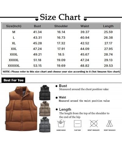 Cropped Vest,Fashion Zip Up Sleeveless Quilted Vest Plus Size Warm Outerwear Jackets Casual Fall Winter Puffer Vest 03-khaki ...