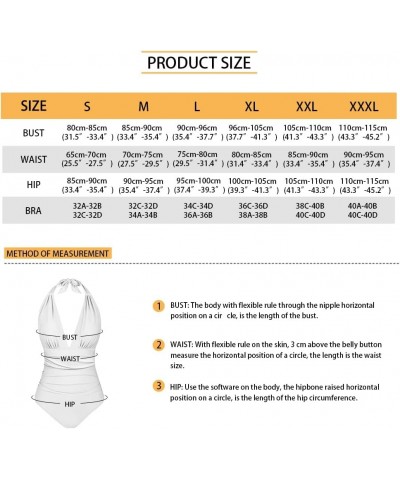 Womens Tummy Control Bathing Suit Sexy One Piece Swimsuits Slimming Halter Ruched Swimwear Musrhooms $17.97 Swimsuits