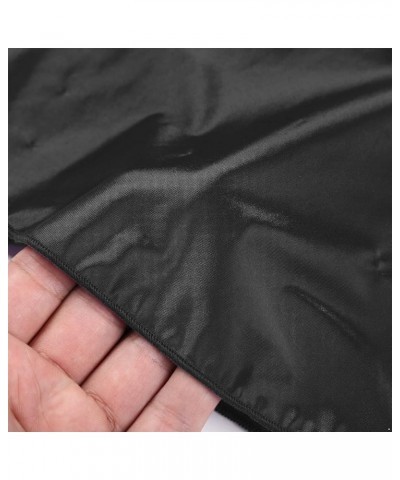 Women's Glossy Mini Skirt Short Skirt Shiny Low Tail Pleated Rock Mini Skirts Clubwear Black $5.14 Skirts