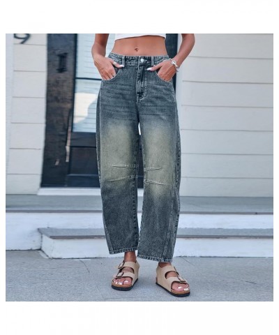 Women High Waist Wide Leg Jeans High Waisted Flare Jeans with Classic Wide Leg Denim Pants Bell Bottom Jeans B-dark Blue $15....