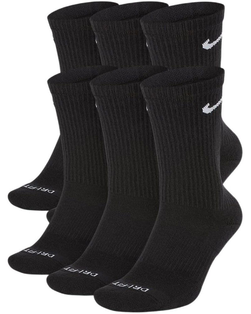 unisex-adult Everyday Plus Crew Socks Black $18.14 Socks