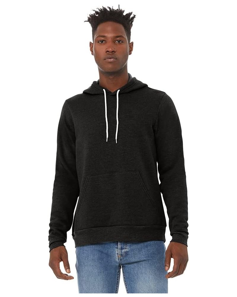 3719 Unisex Poly-Cotton Fleece Pullover Hoodie Black Heather $15.83 Hoodies & Sweatshirts