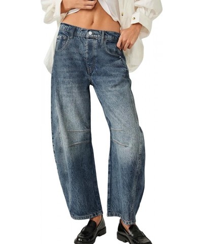 Women High Waist Wide Leg Jeans High Waisted Flare Jeans with Classic Wide Leg Denim Pants Bell Bottom Jeans B-dark Blue $15....