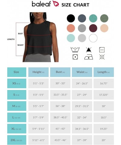 Workout Tops for Women Crop Tank Top Quick Dry Athletic Gym Exercise Sleeveless Shirts Muscle Yoga Loose Fit Black $14.49 Act...