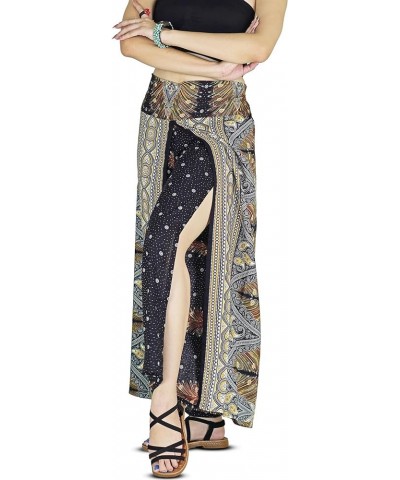 Harem Pants Yoga for Women Palazzo Beach Wear Wide Leg Boho Hippie Bohemian Aladdin Genie Peacock Black $12.38 Activewear