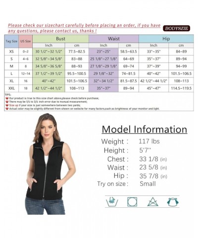 Vests For Women Casual Lightweight Full-Zip Military Vest Golf Sleeveless Jacket with Pockets Black $24.07 Jackets